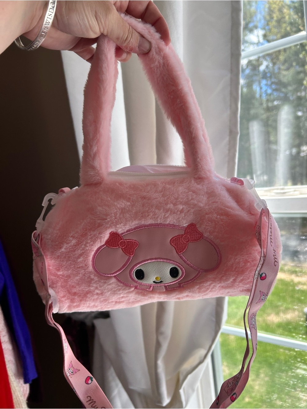 4/$100 My Melody Pink Plush Kids Handbag